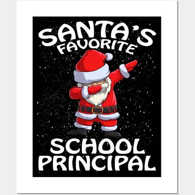 Santas Favorite School Principal Christmas Wall Art by intelus